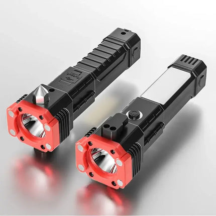 Zoomable LED Flashlight with Adjustable Brightness, Compact Handheld Torch with Wide Flood to Focused Spot Beam for Camping and Outdoor Use