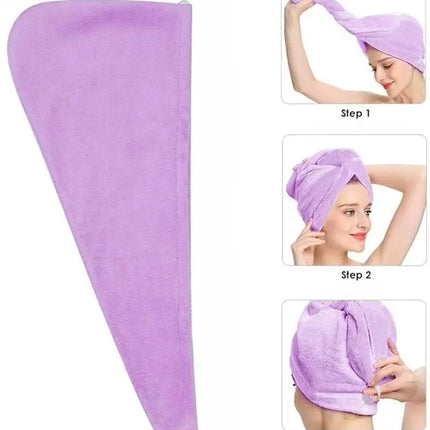 Ultra Absorbent Hair Wrap Towel | Microfiber Fast-Drying Design for Effortless Styling