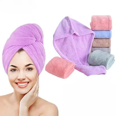 Ultra Absorbent Hair Wrap Towel | Microfiber Fast-Drying Design for Effortless Styling