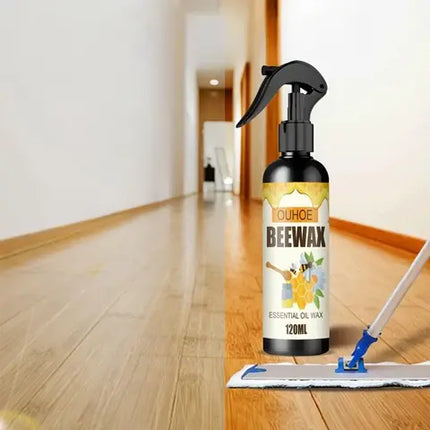Beeswax Furniture Polish Spray, Wood Cleaner and Protectant for Floors, Tables and Cabinets, Moisture and Mildew Barrier