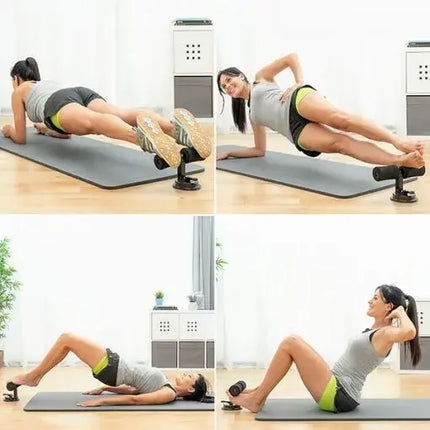 Sit Up Bar Trainer with Adjustable Resistance, Compact Home Exercise Equipment for Core Workouts in Small Spaces, 7 Colors