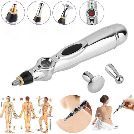 Electric Massage Pen with Adjustable Intensity, Portable Handheld Pulse Massage Tool for Home and Travel Use