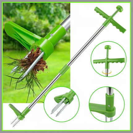 Ergonomic Weed Puller Tool with Adjustable Handle | Durable Design for Effortless Gardening