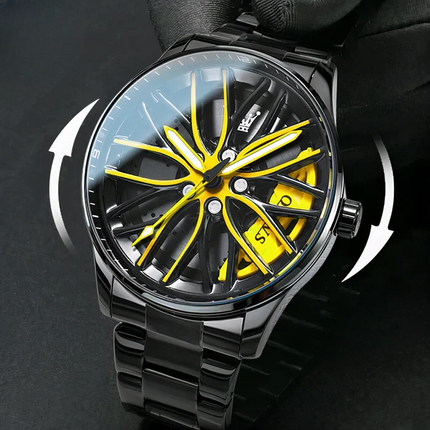 Quartz Wrist Watch, Casual Quartz Movement Watch in Green, Red or Yellow, Colorful Timepiece for Everyday Wear