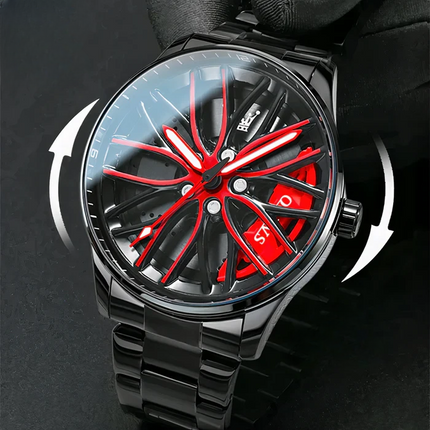 Quartz Wrist Watch, Casual Quartz Movement Watch in Green, Red or Yellow, Colorful Timepiece for Everyday Wear