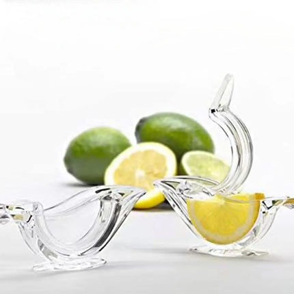 Manual Lemon Squeezer for Drinks and Cooking, Hand Citrus Press that Aims Juice Down, No Splatter Squeeze