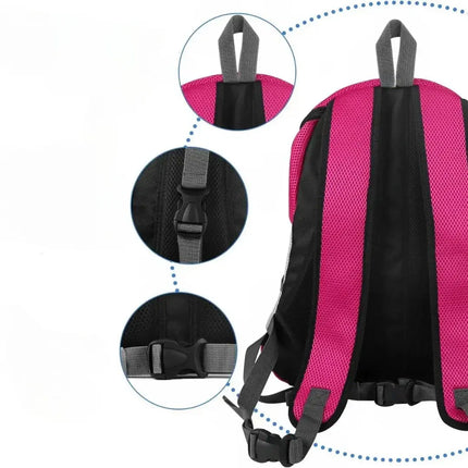 Pet Carrier Backpack with Breathable Mesh & Adjustable Straps | Comfortable Travel Solution for Pets