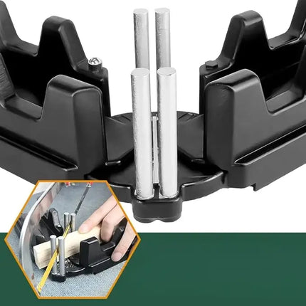 Mitre Measuring Cutting Tool, 2-in-1 Angle Finder and Saw Guide, 90 to 180 Degree Range with Locking Gears for DIY Jobs
