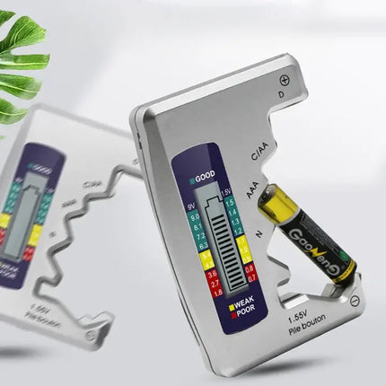 Battery Tester Tool with Digital Display & Quick Read Function | Essential for All Battery Types