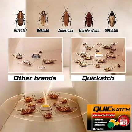 Cockroach Bait Gel, Indoor Roach Killer Bait for Kitchens and Apartments, Odorless Slow Acting Nest Control