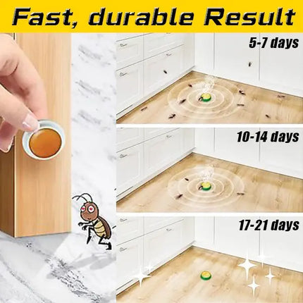 Cockroach Bait Gel, Indoor Roach Killer Bait for Kitchens and Apartments, Odorless Slow Acting Nest Control