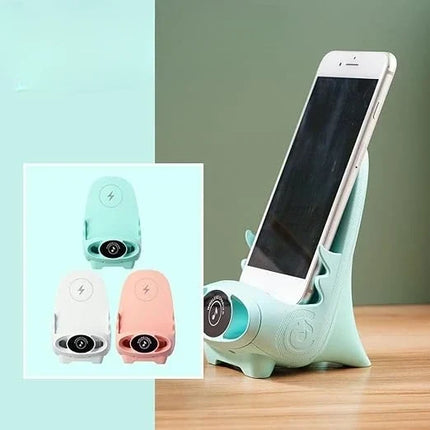 Wireless Charging Phone Stand with Built In Aromatherapy Diffuser, Fast Charge Desk Holder for Home Office