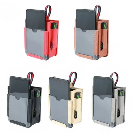 Car Air Vent Phone Holder with Card Storage Pockets, Open Face Design for Touchscreen Access, 5 Colours