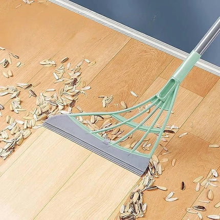Silicone Broom with Flexible Head & Easy Grip Handle | Versatile Cleaning Tool for All Surfaces