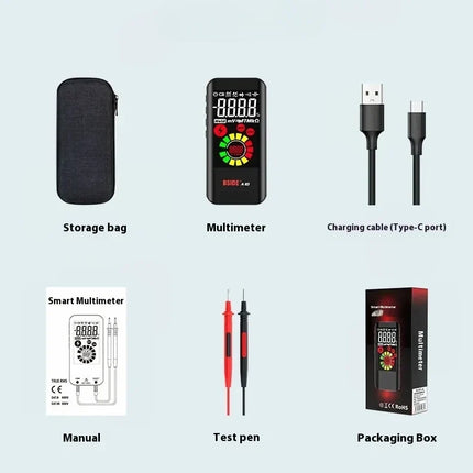 Digital Multimeter with True RMS and Auto Ranging, Pocket Size Voltage Tester with Non Contact AC Detection