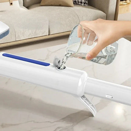 2-in-1 Window Cleaner with Built-In Spray Bottle, Dual Front and Rear Scrapers, Extendable Pole for High Windows