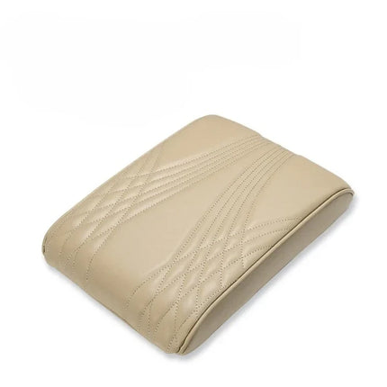 Car Armrest Cushion with Soft Memory Foam and Leather Finish, Center Console Cover Pad, Fits Most Vehicles, 4 Colors