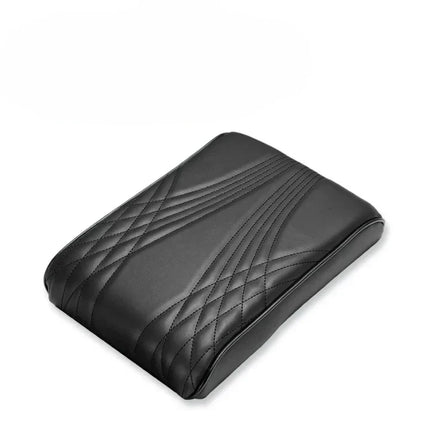 Car Armrest Cushion with Soft Memory Foam and Leather Finish, Center Console Cover Pad, Fits Most Vehicles, 4 Colors