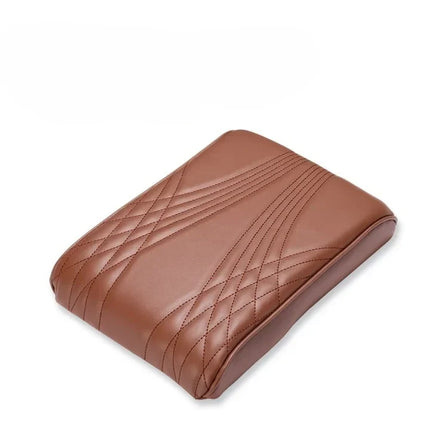Car Armrest Cushion with Soft Memory Foam and Leather Finish, Center Console Cover Pad, Fits Most Vehicles, 4 Colors