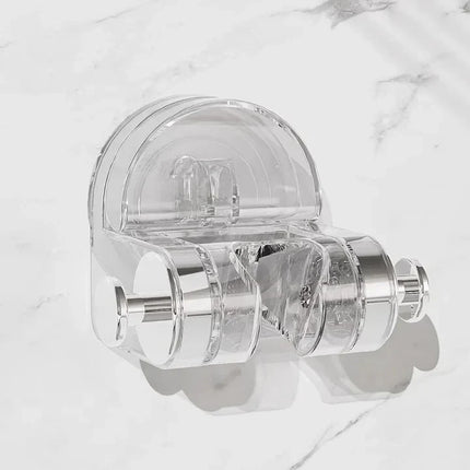 Suction Cup Shower Head Holder with 360 Degree Rotation, Tool-Free Repositionable Mount in Black, Beige or Clear