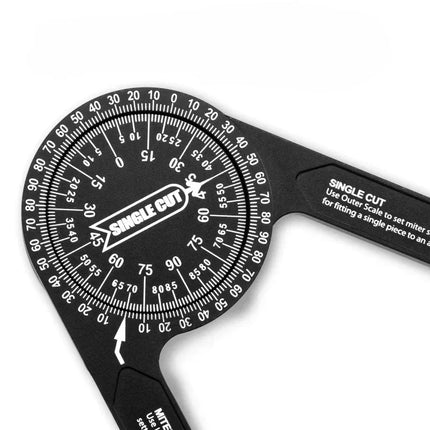 Angle Measuring Ruler, Captures and Transfers Any Angle for Crown Moulding, Pipe Cutting, Flooring and Tiling Layout