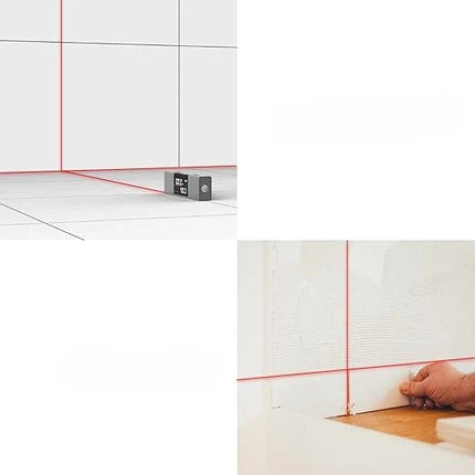 Laser Level with Horizontal and Vertical Lines, Self-Aligning, USB Rechargeable, Stand Mounted for Tiling and Framing