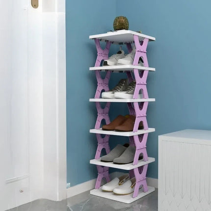 5 Tier Shoe Rack Organizer, Vertical Space Saving Shoe Storage Stand for Entryway, Closet and Tight Corners