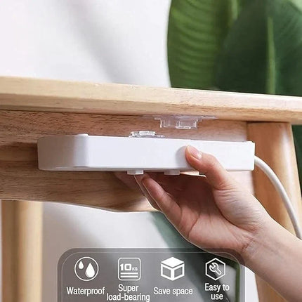 Transparent Self-Adhesive Hooks (Set of 10) | Durable and Removable for Home Organization