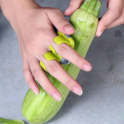 Vegetable Peeler with Adjustable Finger Grip and Shielded Blade, Ergonomic Fruit and Veg Peeler, Dishwasher Safe