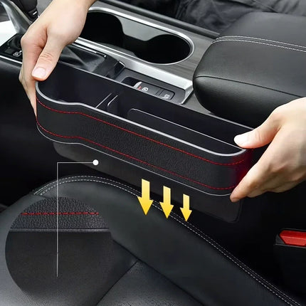 Car Seat Gap Filler Organizer with Cup Holder and Phone Pocket, Left, Right or 2 Pack Pair, 4 Colour Options