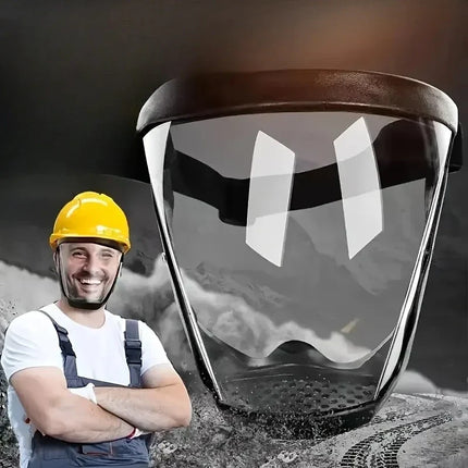 Face Shield with Anti Fog Coating, Lightweight Clear Visor Fits Over Glasses, Protection from Dust and Flying Debris