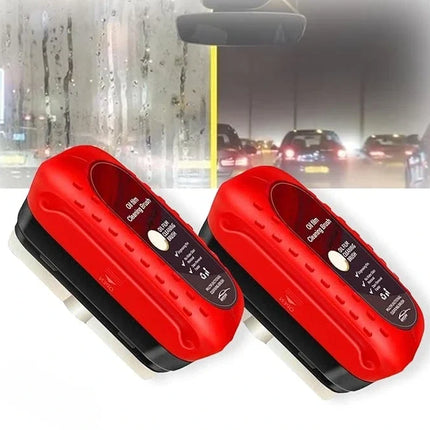 Oil Film Remover for Car Glass with Hydrophobic Coating, Fog and Grime Cleaner for the Daily Commute