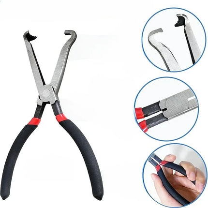Electrical Disconnect Pliers for Cars, Slim Automotive Connector Removal Tool for Tight Engine Bay Spaces