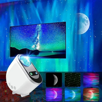 Aurora Borealis Star Projector, Northern Lights Night Light with Adjustable Colors, Brightness and Motion Settings