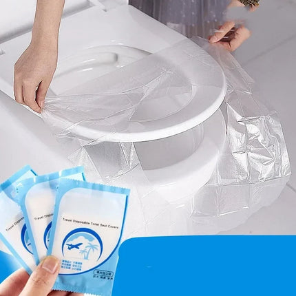 Disposable Toilet Seat Covers, Waterproof Individually Wrapped Seat Protectors for Travel and Public Restrooms