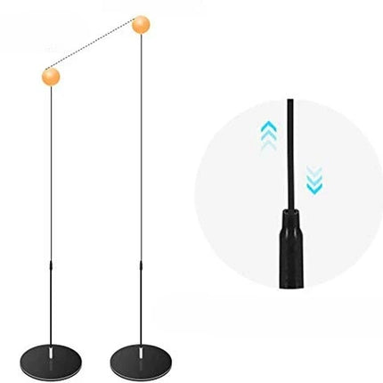 Ping Pong Trainer Set with Adjustable Height & Stable Base | Improve Reflexes and Skills