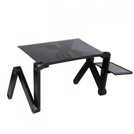 Adjustable Laptop Stand for Bed and Desk, Height and Angle Adjustable Ventilated Laptop Riser with Folding Legs for Couch and Study