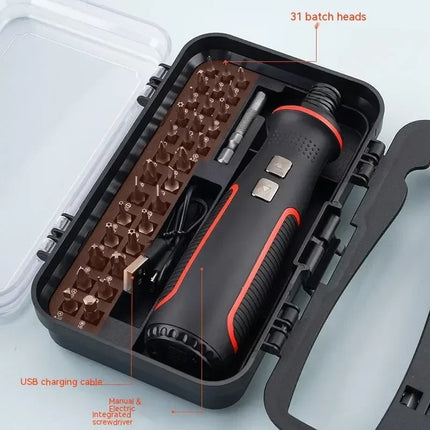 41 in 1 Electric Screwdriver Set with Precision Bits, Compact Repair Kit for Furniture Assembly, Electronics and Home Fixes