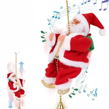 Santa Climber Toy with Plush Design & Interactive Features | Festive Fun for Kids