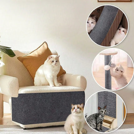 Cat Scratching Pad with Self-Adhesive Backing, Cut to Size Sofa and Chair Protector, 3 Sizes and 6 Colours