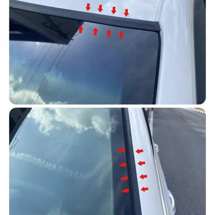 Car Window Gap Sealant Strip 2 Meters, 78 Inch Seal for Window and Door Gaps to Cut Wind Noise, Water and Dust