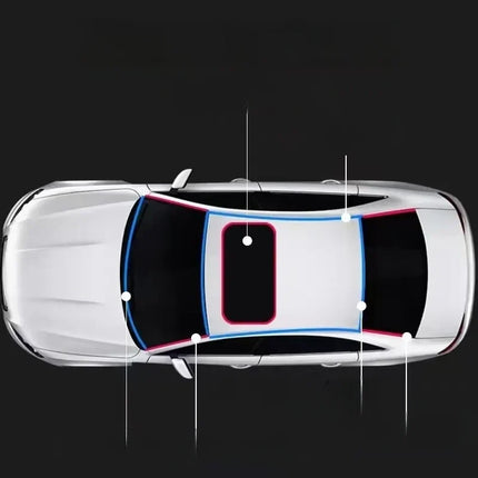 Car Window Gap Sealant Strip 2 Meters, 78 Inch Seal for Window and Door Gaps to Cut Wind Noise, Water and Dust