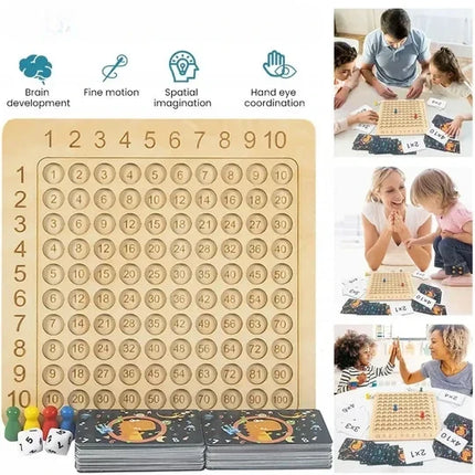 Educational Multiplication Board Game for Kids | Fun Learning Tool for Math Skills