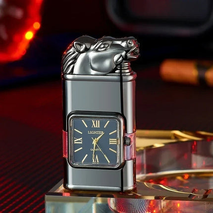 Windproof Lighter with Clock | Sleek Design for Reliable Ignition