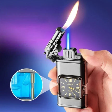 Windproof Lighter with Clock | Sleek Design for Reliable Ignition