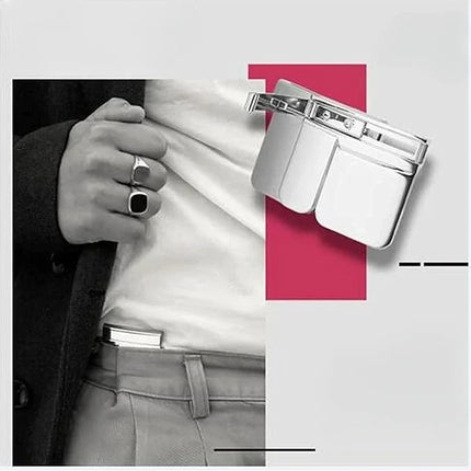 Adjustable Clip-On Waist Buckle for Loose Trousers, No Sew No Belt Waistband Tightener in Black, Gold and Silver