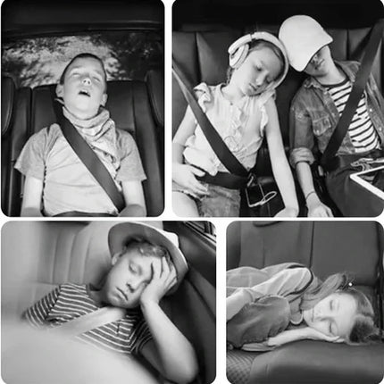 Kids Car Travel Pillow, Seat Belt Cushion with Soft Plush Padding, 14 Designs, for Children on Long Car Rides