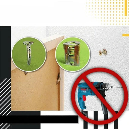 Self-Drilling Wall Anchors - 50 Pack, Heavy-Duty Drywall & Plaster