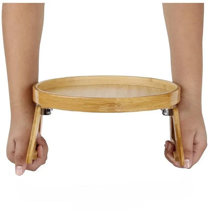 Sofa Tray Table with Adjustable Height & Non-Slip Surface | Versatile Snack Holder for Cozy Living Spaces