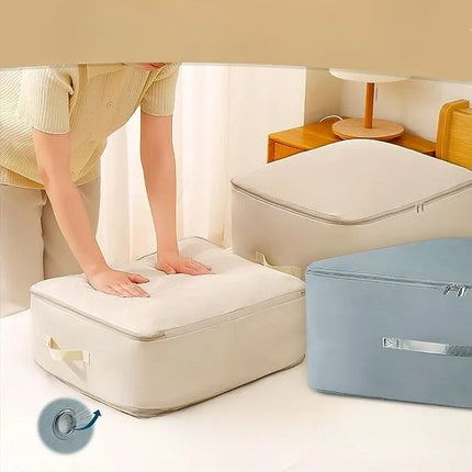 Compression Storage Bags for Clothes and Bedding, Waterproof Stackable Space Saver Bags for Closet Storage